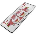thumbnail image 7 of Dreamtimes Valentine's Day Kitchen Rug 39"x20", Valentine's Day Cute Bunny Non Slip Washable Cushioned Carpets Polyester AntiFatigue Comfort Porch Floor Mat for Washroom Bedroom Bedroom Office, 7 of 7
