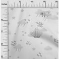 thumbnail image 2 of oneOone Cotton Poplin Light Gray Fabric Kids Craft Projects Decor Fabric Printed By The Yard 42 Inch Wide, 2 of 6