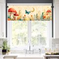 thumbnail image 2 of Rod Pocket Polyester kitchen Curtain Valances for Windows With Mushroom Butterfly And Moon Design For Indoor Living Room Bedroom Kitchen Decoration 54x18 inch, 2 of 5