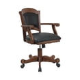 thumbnail image 4 of Turk Game Chair with Casters Black and Tobacco, 4 of 8