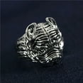 thumbnail image 5 of HOOUN Gothic Punk Stainless Steel Men Ring Skull Rings Party Band Jewelry Size 6-12-7-Style 2, 5 of 8