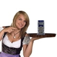 thumbnail image 3 of Taza de Cerveza OktoberfestHaus Azul Cobalto con Emblema de Metal para Hombre, 3 of 6