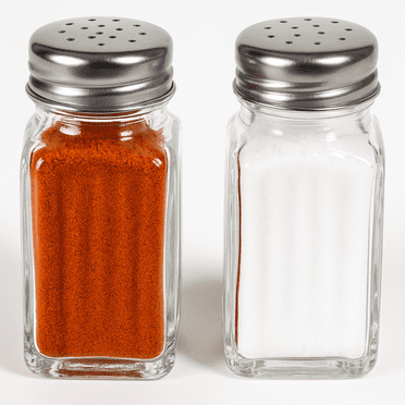 Glass Salt & Pepper Shaker Set of 2 Salt and Pepper Shakers by Osnell USA
