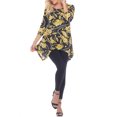 thumbnail image 2 of White Mark Women's Floral Chain Printed Tunic Top with Pockets, 2 of 4