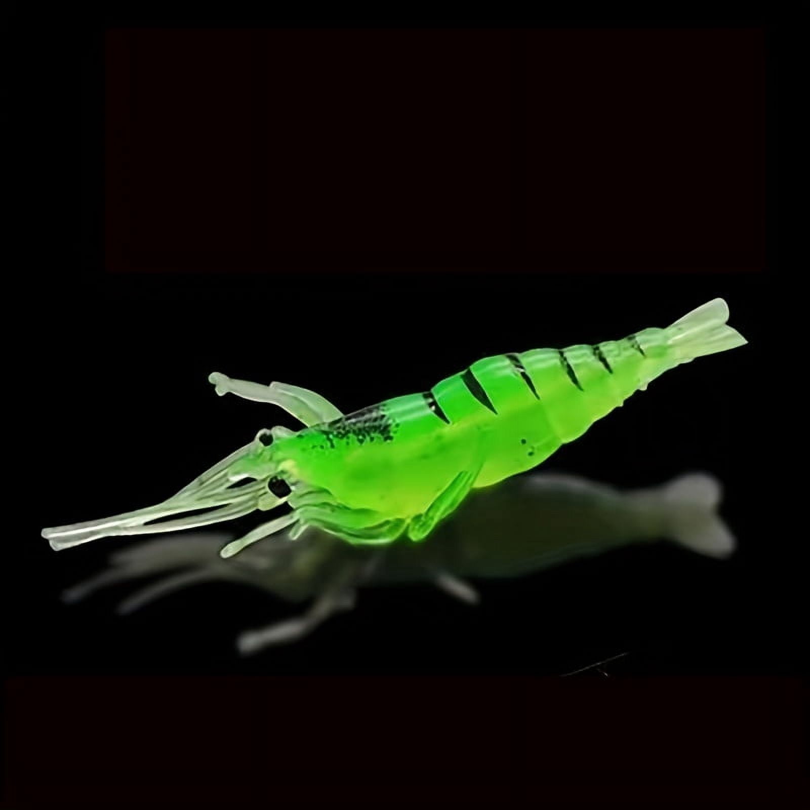 5PC Glow In The Dark Shrimp Fishing Lure: Lightweight & Easy To Use - Perfect For Beginners