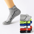 thumbnail image 4 of Calcetines Calcetines cortos para hombre Calcetines de verano finos que absorben el sudor Desodorante Calcetines de baloncesto Calcetines deportivos para correr Calcetines de algodón de malla, 4 of 6