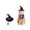A001- Style A, variant on 2 Pack Halloween Pet Set, Cat Halloween for Cats Dog Bandana Witch Hat, 25 X 17 X 11 Inch 7 X 5 X 4 Inch Halloween Pet Accessories for Halloween Party Events