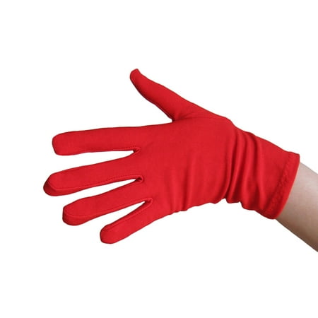 SeasonsTrading Red Costume Gloves (Wrist Length) - Prom, Dance,