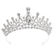 thumbnail image 1 of KAKOWELY Tocado de niña de las flores con brillantes diamantes de imitación, tocado de cumpleaños, tiara de niña de las flores, corona, 1 of 4