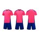 thumbnail image 1 of Conjuntos de blusas y camisas de manga corta con cuello en V. Conjunto de traje de fútbol de color sólido para niños para juegos deportivos universitarios, partidos de rendimiento, uniformes de entren, 1 of 5