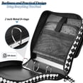 thumbnail image 4 of FORMRS Zipper Binder with Shoulder Strap 2-inch Ring 500 Sheet Capacity File Bag, Black and White Geometric, 4 of 5