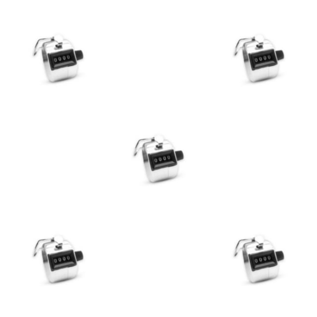 Guardoinrt Portable Handheld Counter With Metal Shell Wide Application Easy To Carry 5Set