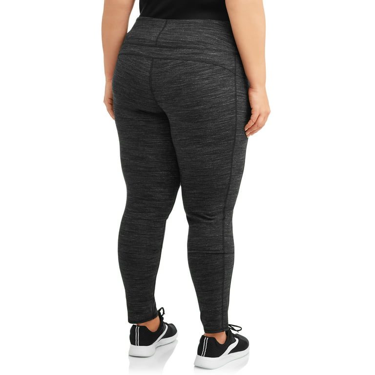Terra Sky Black Soot Space Dye Plus Size Active Tight 