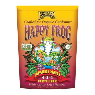 FoxFarm Happy Frog Japanese Maple Plant Tree Fertilizer Mix, 4 Pound Bag