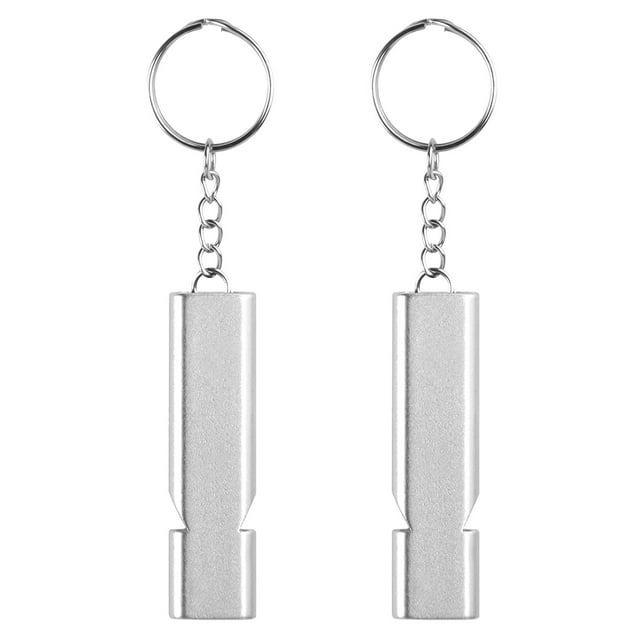 TIELUTT Whistle with Key Chain,Aluminum Alloy Frequency Whistle High De-cibel Winter Weather Prepaness Water Purifier for Camping Water Purifier Camping Gear Backpack Camping Tent