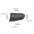 thumbnail image 4 of Kenally Tapa de calor Cubierta de escape Pieza reemplazada Superficie lisa de fibra de carbono Sin rebabas Protector antiescaldado Suministros Accesorios para motos, 4 of 6