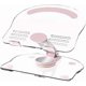 thumbnail image 1 of Adjustable Tablet Stand Support Stand Thickened Metal Base Acrylic Universal Transparent Swivel Tablet Stand Tablet Holder for Tablet Phones, Pink, 1 of 4