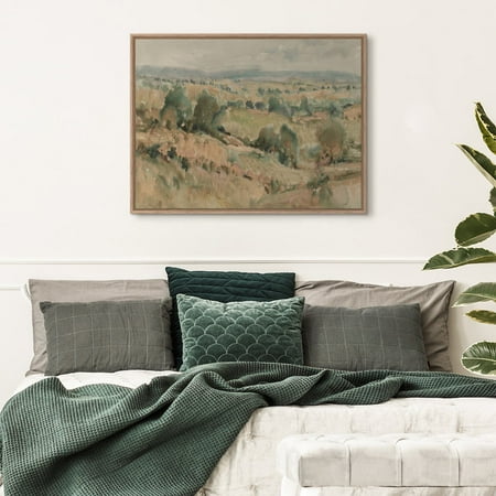 My Texas House - Lavender Sky Framed Canvas Wall Art - 24x18