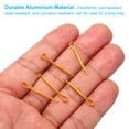 thumbnail image 3 of Uxcell 200Pcs 1.2x20mm Aluminium Cotter Pins Split Pin Fastener Clips, Gold, 3 of 5