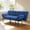 Blue, variant on Gewnee 70.87"Convertible Futon Sofa Bed,5-Position Adjustable Backrest,Split Back Design,Suitable for Living Room,Guest Room,Small Spaces.Blue