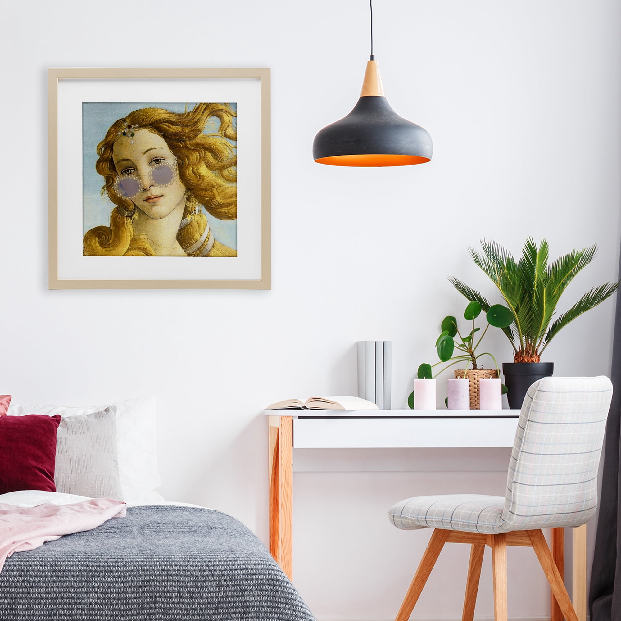 Stupell Industries Modern Day Venus Shades Birch Framed Print Under Glass, design by Grotto Studios