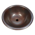 thumbnail image 1 of SimplyCopper 15"" Round Drop In Rolled Edge Copper Bathroom Sink, 1 of 4