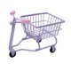 thumbnail image 4 of Mini carrito de compras, mini cesta de almacenamiento, modelo de carrito, lindo accesorio de fotografía. púrpura, 4 of 9