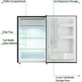 thumbnail image 2 of Mini-frigo de 4,3 Pi3 avec Congélateur, Mini-Frigo à Porte Simple, 7 Réglages de Température Réglables, Mini Réfrigérateur pour Appartement Chambre, Bureau, Dortoir, Noir, 2 of 7