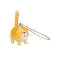 thumbnail image 1 of Colgante de figura de gato de resina, regalo de Navidad para el retrovisor del coche, jardinería o salón Oro, 1 of 8