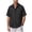 Black, variant on ZVNAΖH Men's Retro Star Print Shirt, Short Sleeve Collared Button Down Top for Summer Vacation & Daily, S-5XL