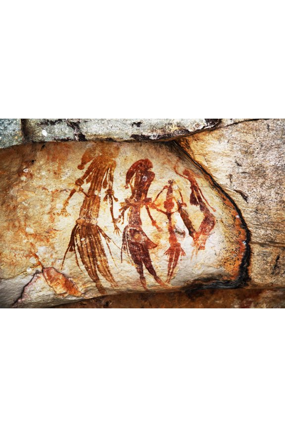 24x36 gallery poster, Aboriginal rock art in the Kimberley region of Western Australia