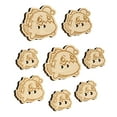 thumbnail image 1 of Kawaii Anglerfish Wood Buttons for Crochet Knitting Sewing DIY Craft - 1.00 Inch Medium (7pcs), 1 of 7