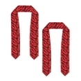thumbnail image 2 of Haiem Strawberry Red Pattern Graduation Stole 2024 | Premium Satin Sash for Graduation Ceremony, 2 of 7