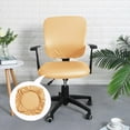 thumbnail image 3 of Funda de asiento de silla de PU, extraíble, de 15 a 20 pulgadas, antideslizante, para bodas y hoteles. 38-52cm, 3 of 8