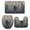 Green, variant on Abstract Marble Texture Bathroom Rugs Set Vintage Purple Black Fluid Non Slip Absorbent Soft Bath Mats 3 Piece Set with Bathroom Rug, U-Shaped Floor Mat, Toilet Seat Cover Small Size