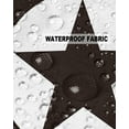thumbnail image 5 of Pack of 2 Outdoor Pillow Covers, Black Retro Texas West Star Simplicity Waterproof Square Throw Pillowcase Cushion Decorative Pillow Covers for Couch Patio Tent, 16x16 in, 5 of 6