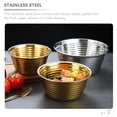 thumbnail image 4 of Household Salad Bowl Stainless Steel Fruit Vegetable Storage Holder Thread Food Dish, 4 of 8