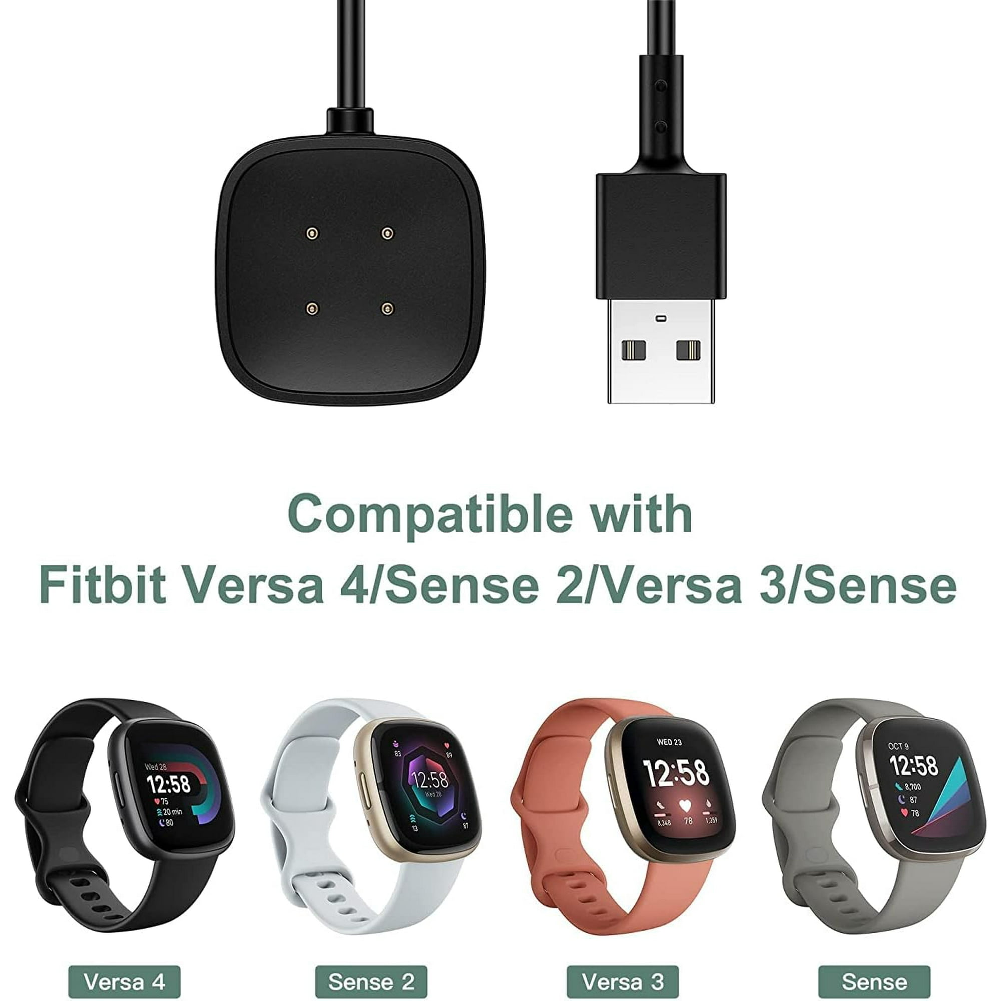 USB Magnetic Charger Compatible with Fitbit Versa Versa