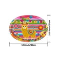 thumbnail image 5 of Biezeib Disposable Dinnerware Set Mexican Carnival Paper Plates Tableware Cutlery for Party Decorations Supplies, 5 of 5