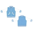 thumbnail image 3 of Creative Knitwear Long Sleeve Varsity Jacket for Infant and Toddler Boy's and Girl's, Carolina Blue, 4T, 3 of 3