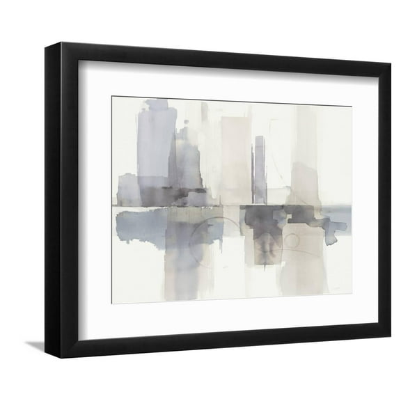Improvisation II Gray Crop Framed Art Print by Mike Schick, 12" x 9", Sold by Art.com