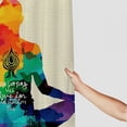 thumbnail image 3 of Orinice Yoga Bathroom Decor Set Colorful Luxurious Graphic Print Polyester Fabric Shower Curtain Set with Hooks 36x72, 3 of 7