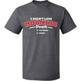 thumbnail image 2 of OXI T-Shirt - I Don’t Like Morning People, Basic Casual T-Shirt for Men's and Women Fleece T-Shirt Short Sleeve - Graphite Heather Large, 2 of 3