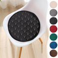 thumbnail image 4 of Oneshrt Round Seat Cushion, Thickened Velvet Seat Cushion, Slow Rebounds Buttock Student Cushion, Office Chair Cushion, Car Seat Cushion Thickened Memory Foam (Round - Black, 15.75x15.75 in), 4 of 7