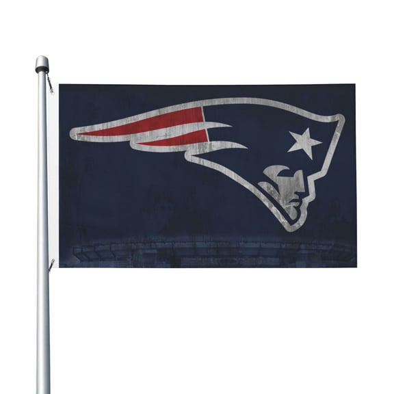 New England Football Team 3x5 FT Double-Sided Flag (Pole Not Included), Quick-Drying for Lawn, Balcony & Party Decor 35Flag-226