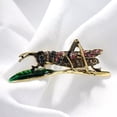 thumbnail image 3 of GKNET Vintage Rhinestone Insect Grasshopper Brooch Personalized Pin, 3 of 4