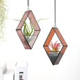 thumbnail image 2 of Terrarios de plantas colgantes con vitrales Jajamy, paquete de 2, 2 of 9