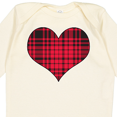 thumbnail image 4 of Inktastic Red Plaid Heart Boys or Girls Long Sleeve Baby Bodysuit, 4 of 5