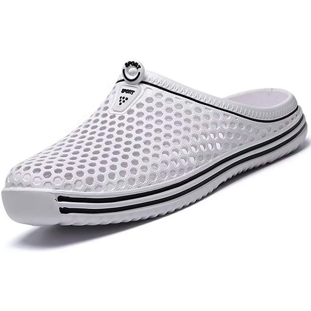 Women Garden Clogs Mules Summer Breathable Mesh Sandals Lightweight Indoor/Outdoor Slippers Quick-Drying