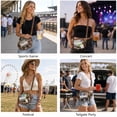 thumbnail image 7 of Clear Football Bag for Stadium Events, PVC Crossbody Purse with Shoulder Strap, Game Day Bag for Concerts Sports Games, Red, 7 of 7